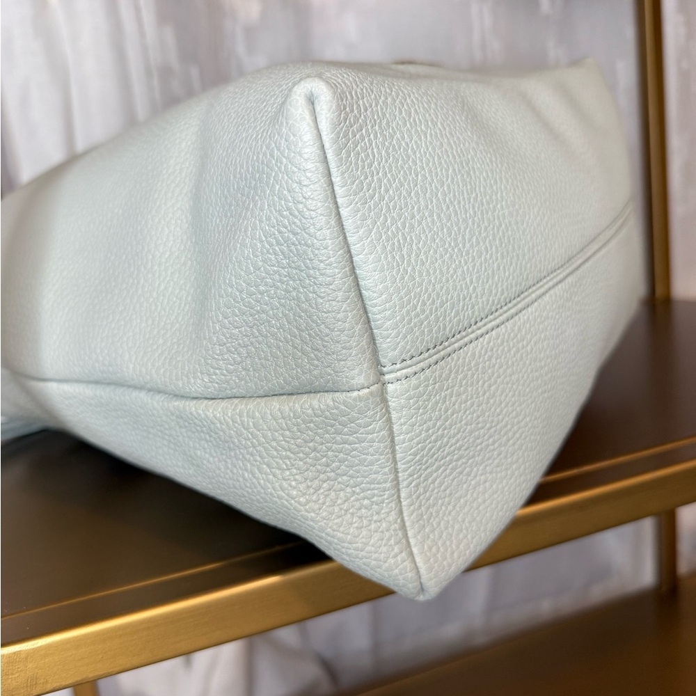 Burberry Light Blue Leather Nova Check Hobo Bag - Picture 7 of 9